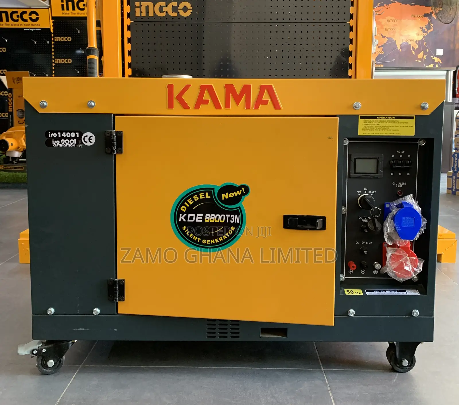 KAMA Silent Diesel Generator (3 Phase) 7.0KVA # KDE8800T3N