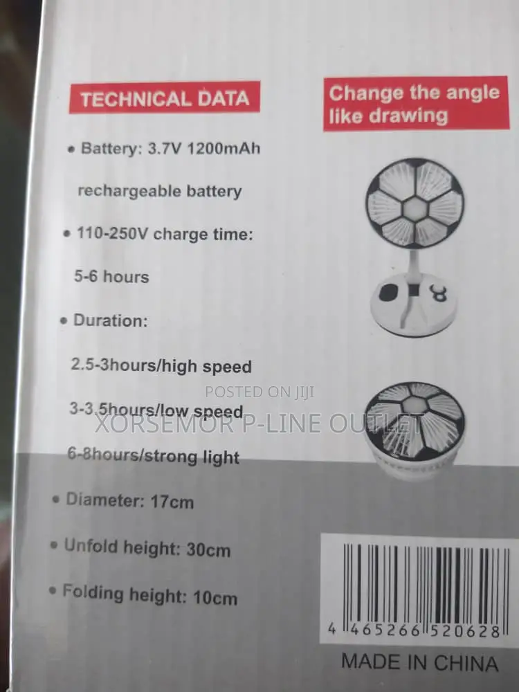 Charge Portable Fan
