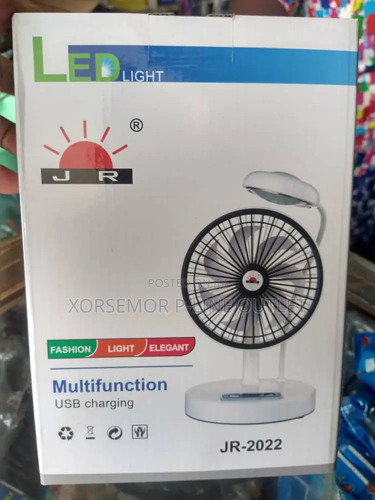 Charge Fan With Led Light