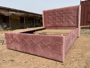Foreign Double Bedframe 54/75 Babypink