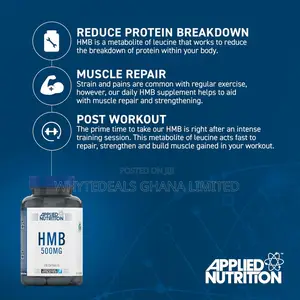 HMB 500mg-Leucine, Amino-Repairs Muscle-Boosts Performance