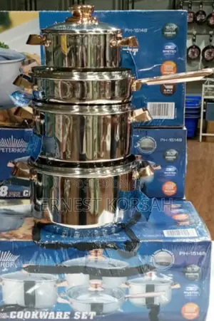 8pcs Peterhof Stainless Steel Cookware Set