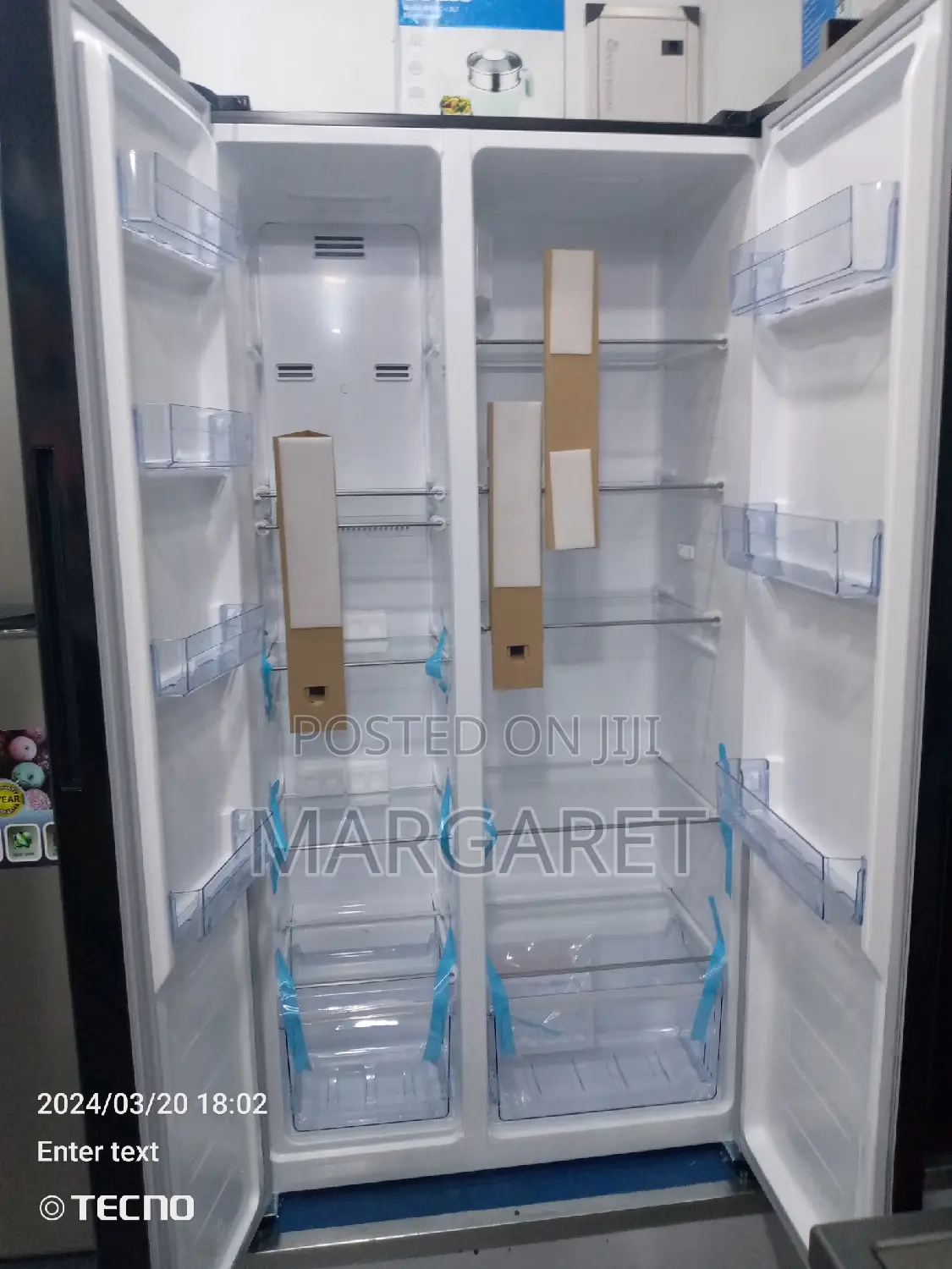 Pearl Side by Side Fridge 435 Littres