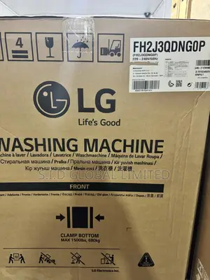 LG Front Load Washing Machine 7kg, White, Inverter DD Motor