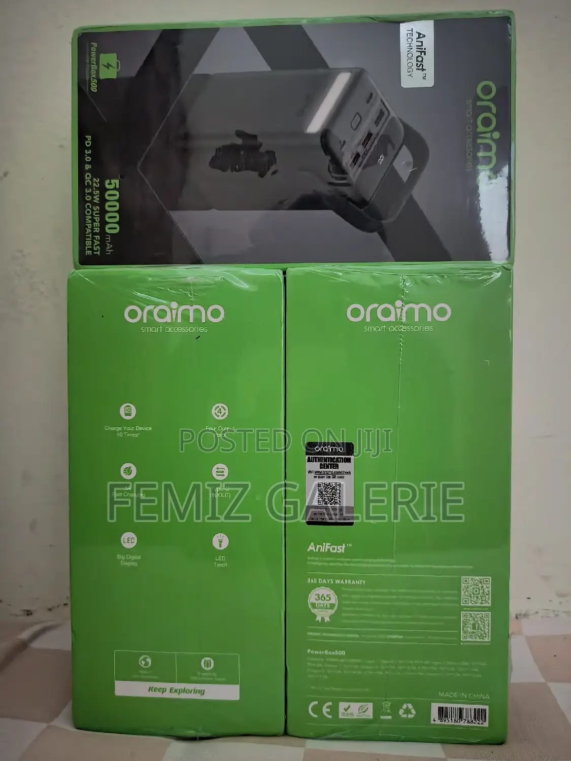 Powerbox 500 50000mah 22.5w Power Bank