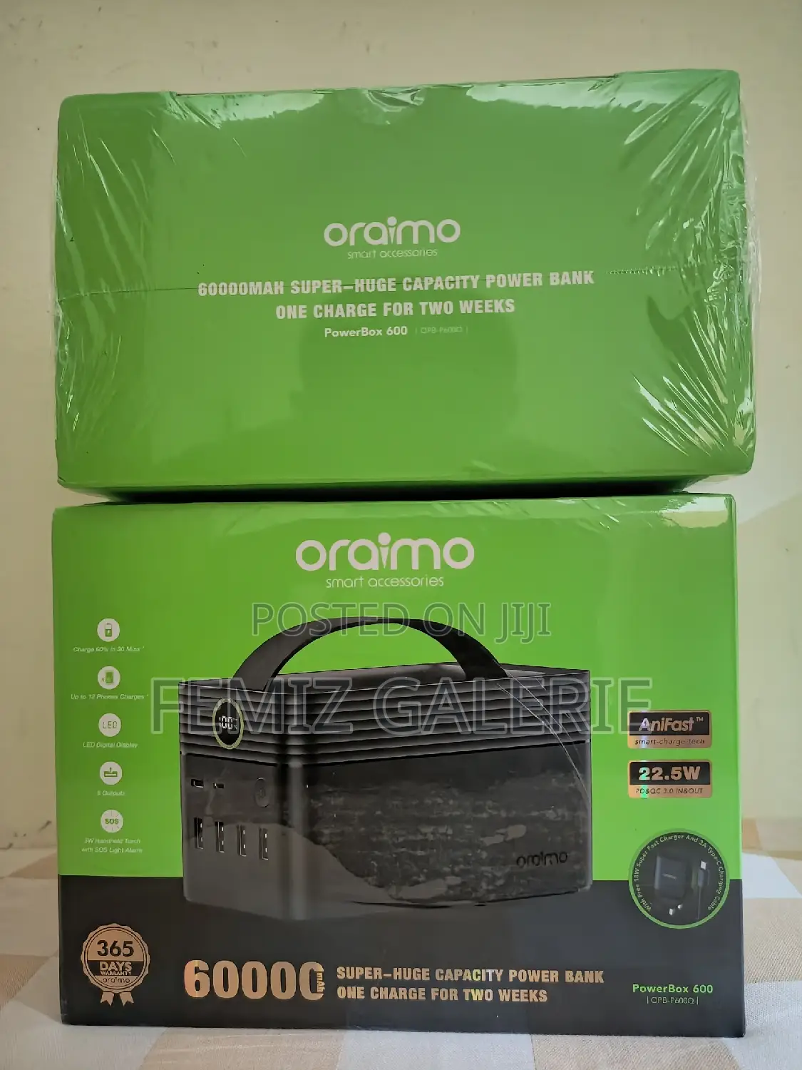 Oraimo Powerbox 600 60000 Mah 22.5w Power Bank