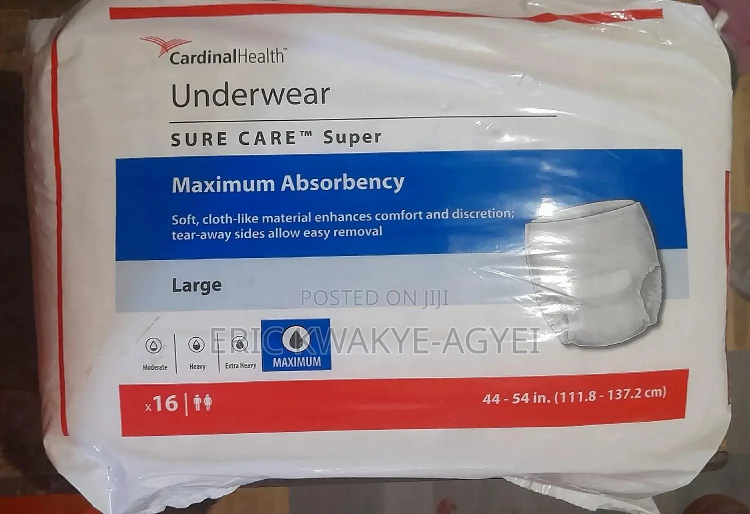 Sure Care Pants, Maximum Absorbency, Adult, L, (16pcs)