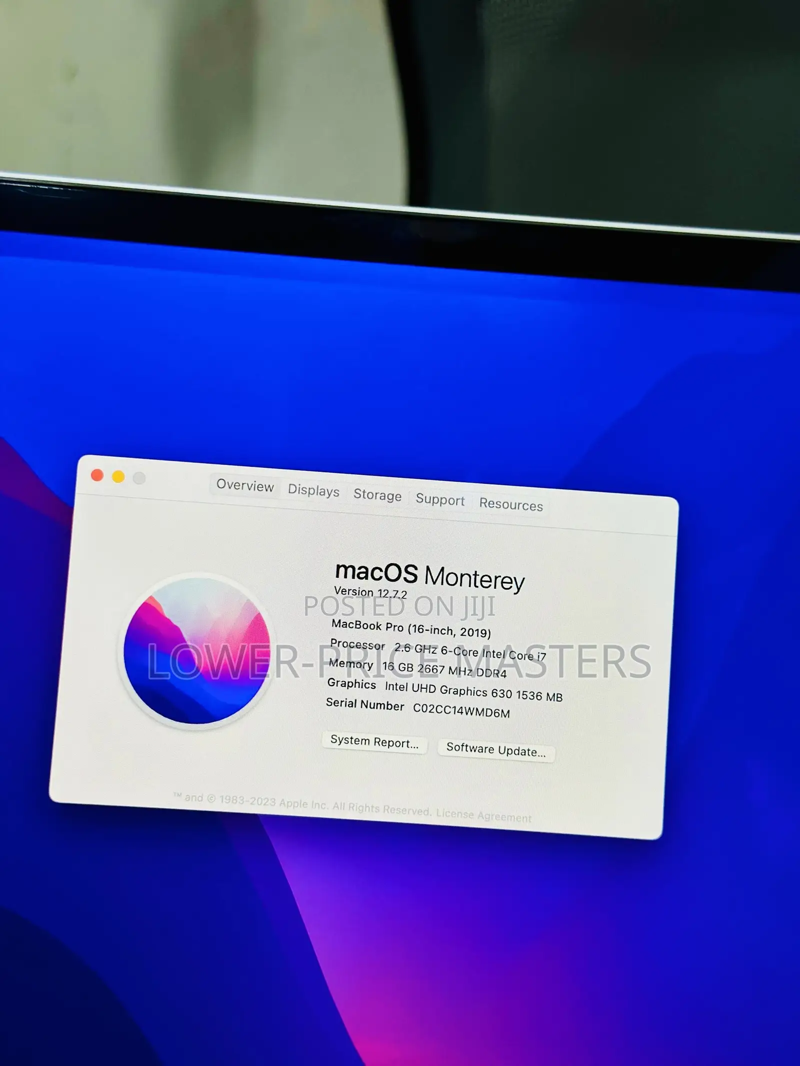 New Laptop Apple MacBook Pro 16GB Intel Core I7 SSD 512GB
