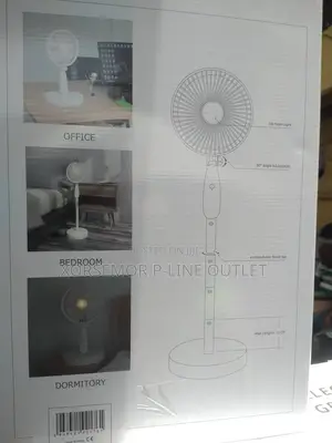 Rechargeable Adjustable Height Fan
