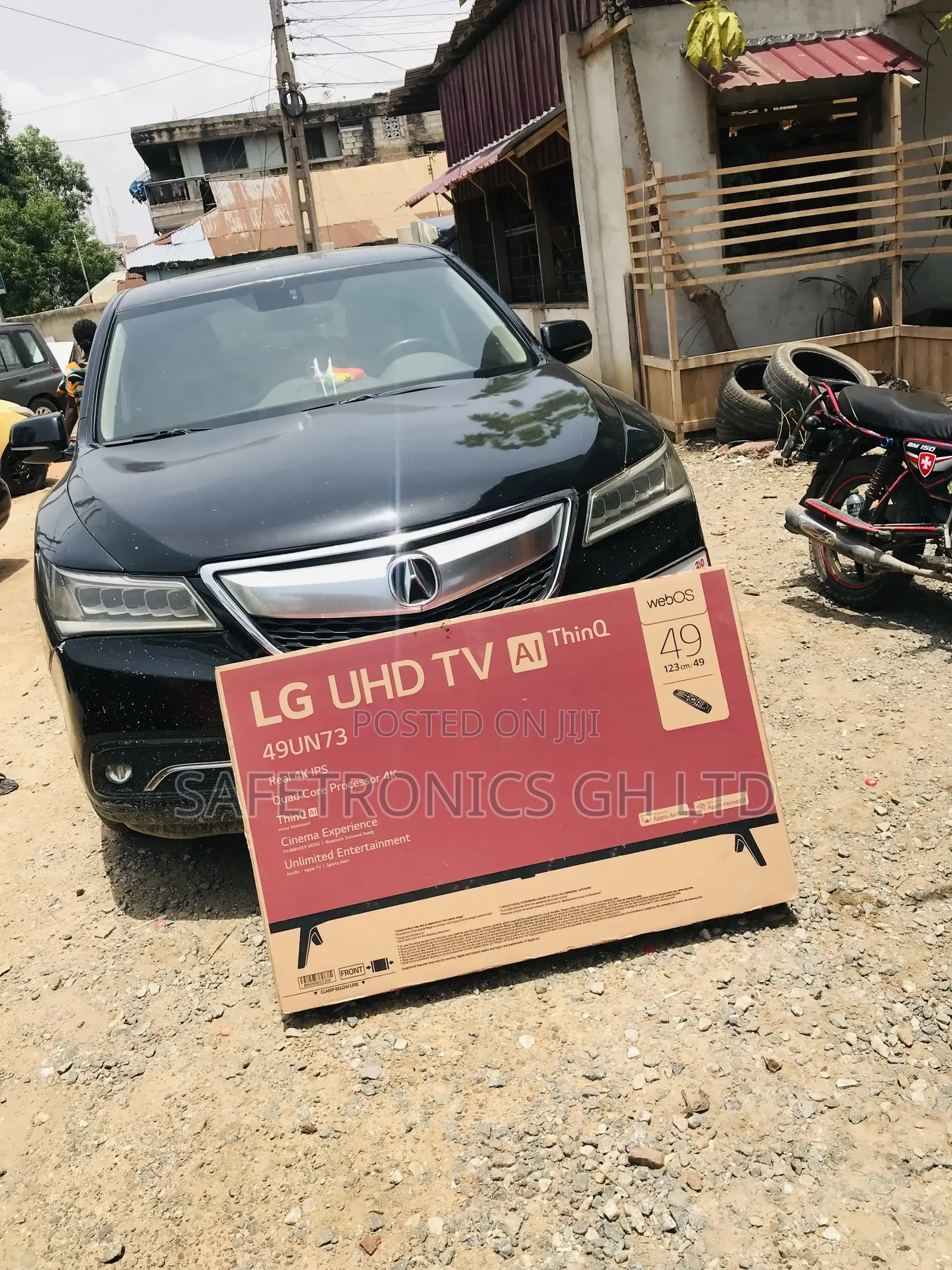 Glossy Electric Black LG 49 Inches UN73 Glossy Led UHD Tv