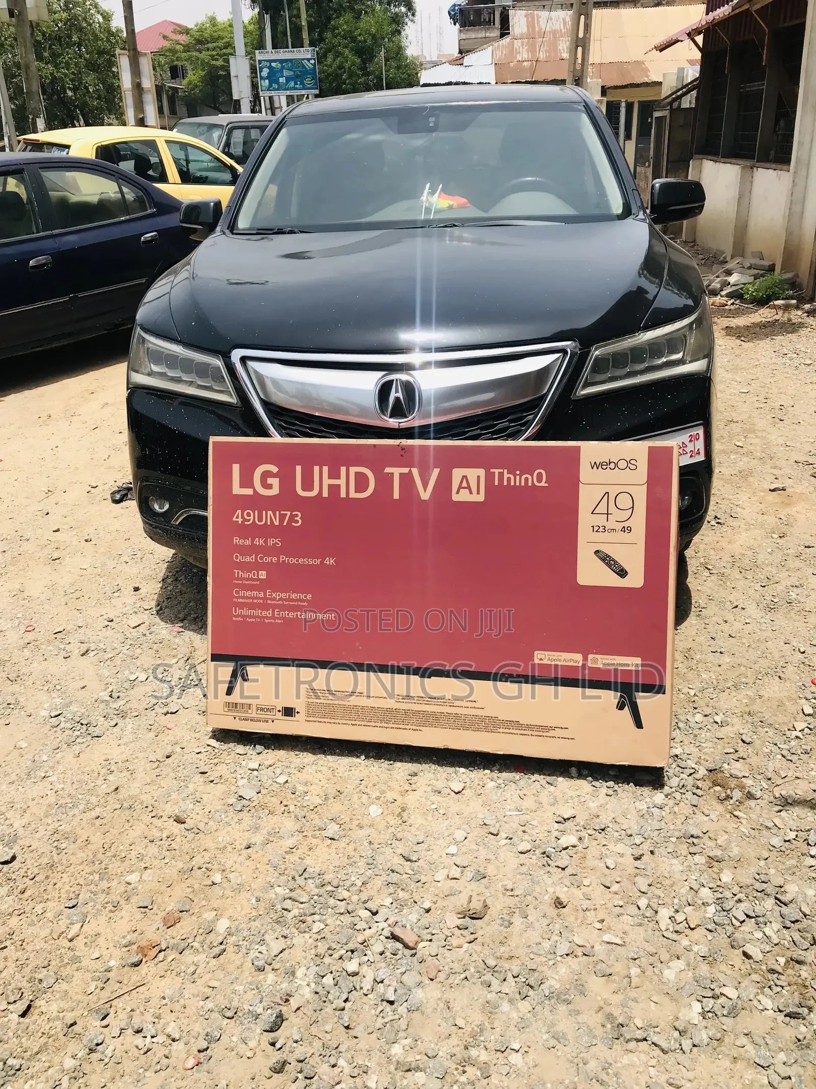 Lg Black Electric Smart UHD 49 Inches Glossy Led UN73 Tv