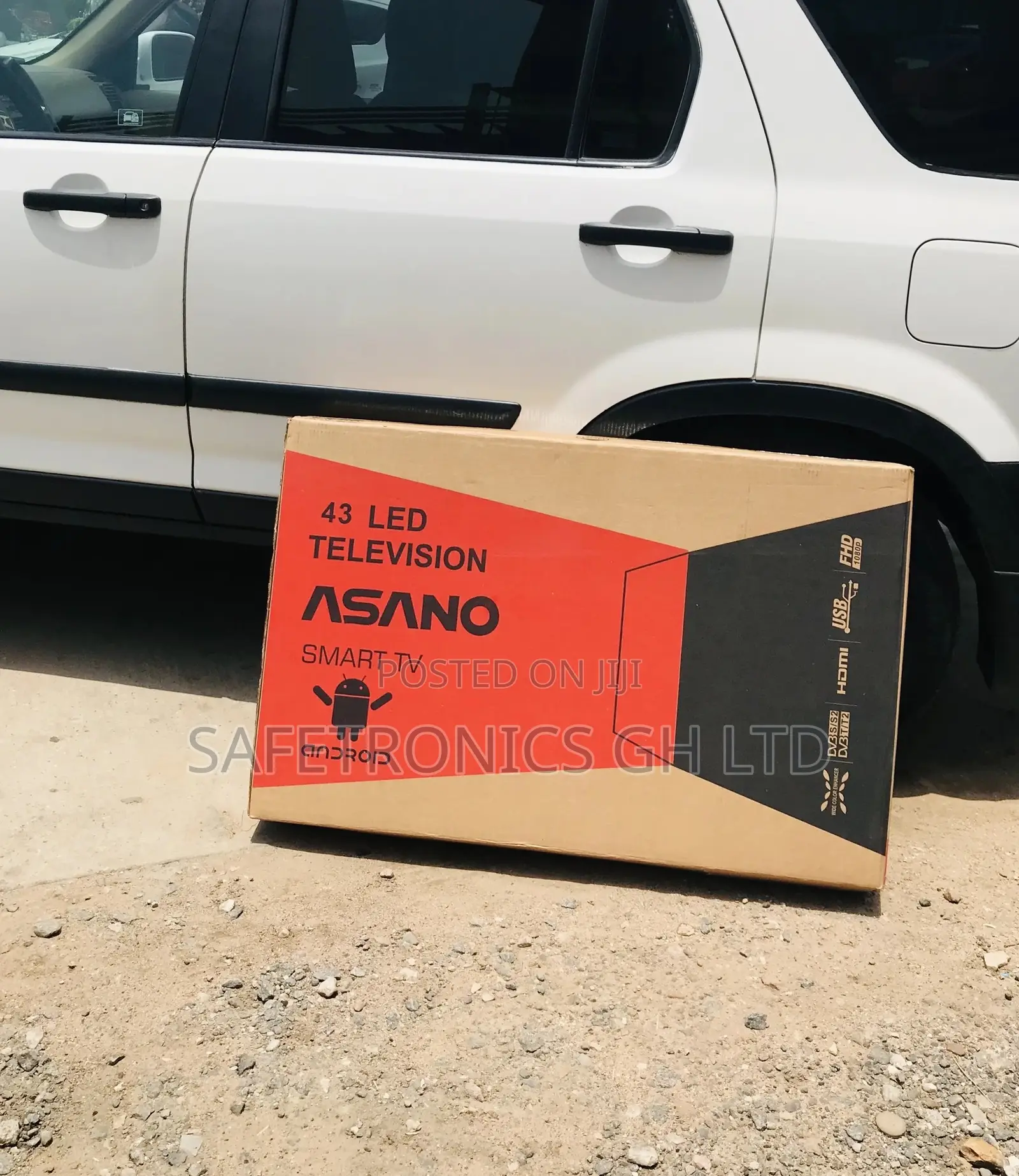 Led Glossy Asano Black Electric 43 Inches Smart UHD Tv