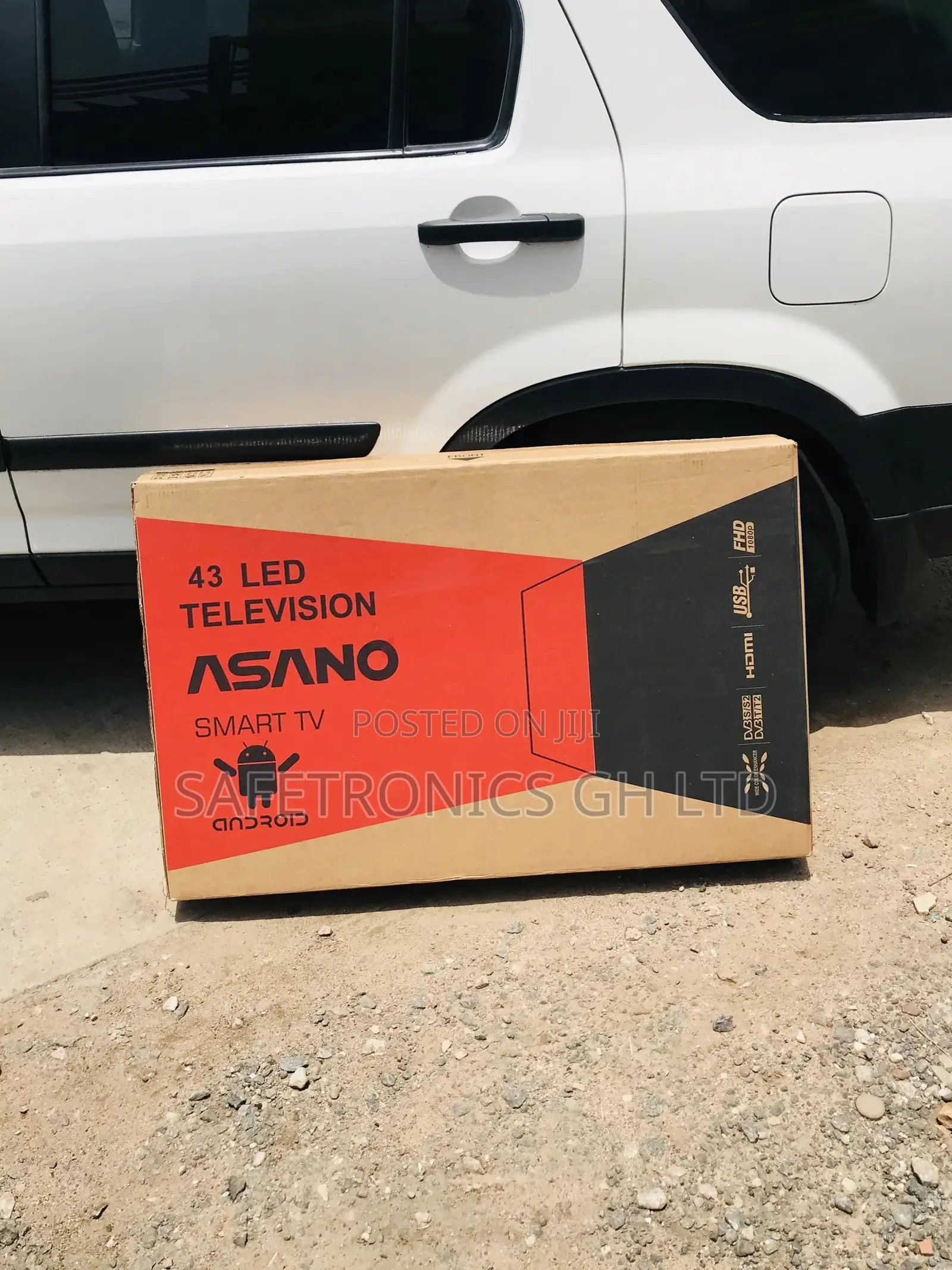 43 Inches Glossy Led Black Electric Smart UHD Asano Tv