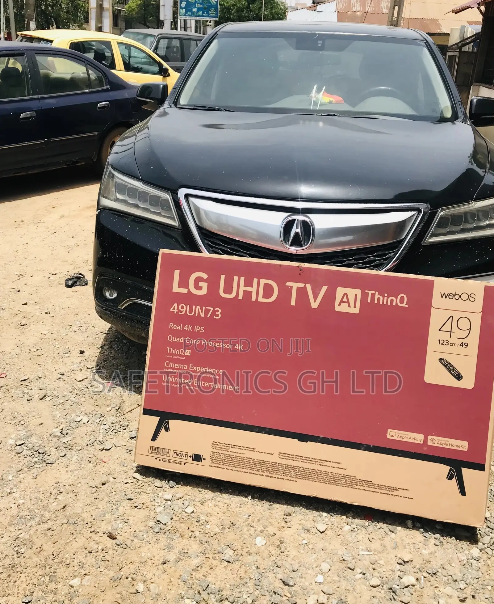 LG Black Electric Smart UHD UN73 Glossy Led 49 Inches Tv