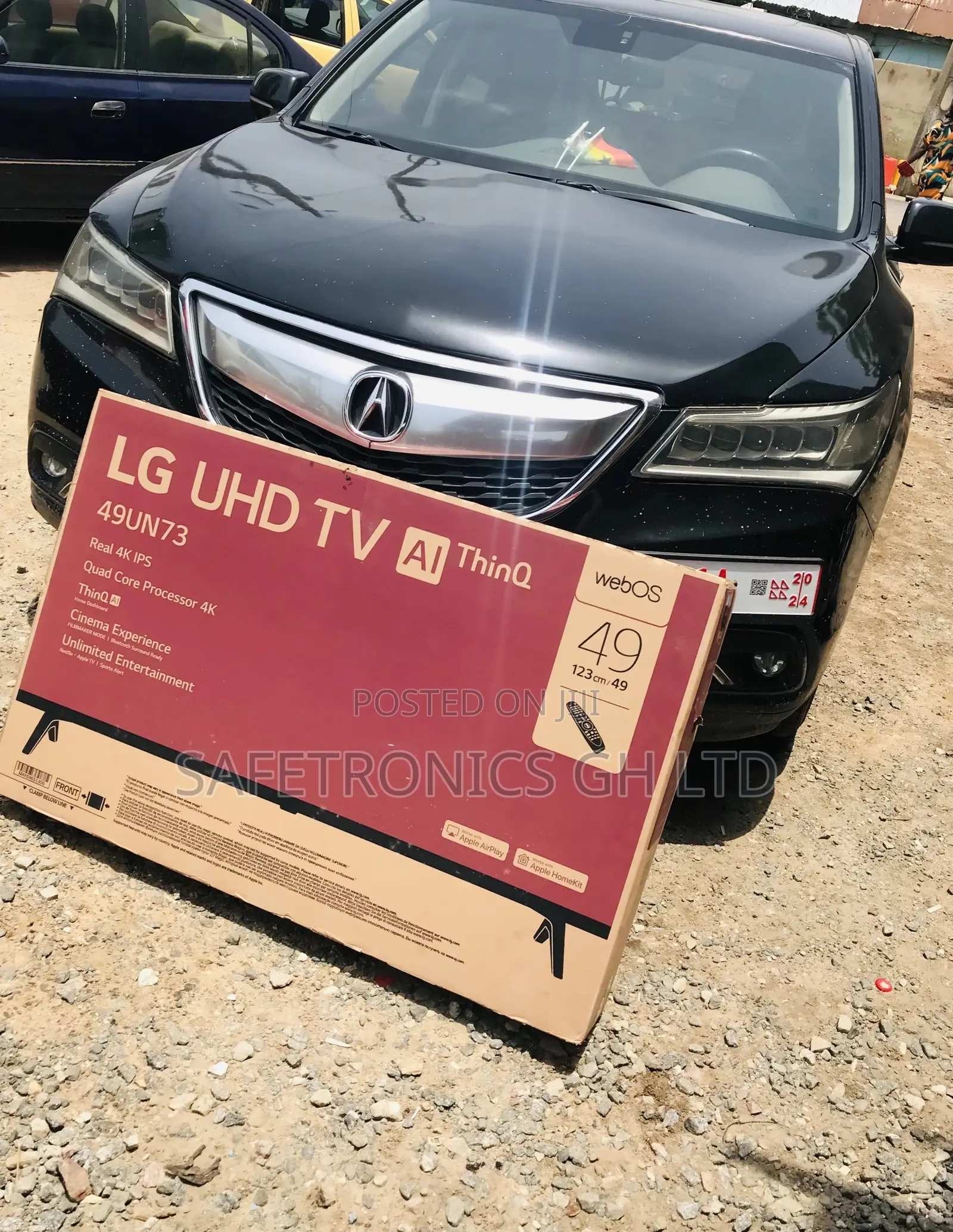 Led Glossy Electric Smart UHD LG Black UN73 49 Inches Tv