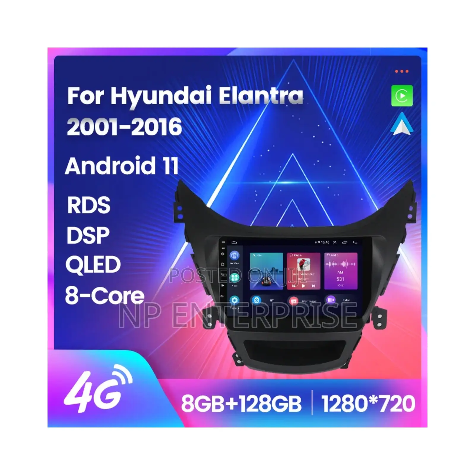 Hyundai Elantra 2011-16 Android Tape