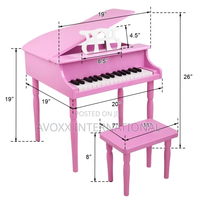 Ktaxon 30-Key Kid's Wooden Piano Mechanical Sound Quality