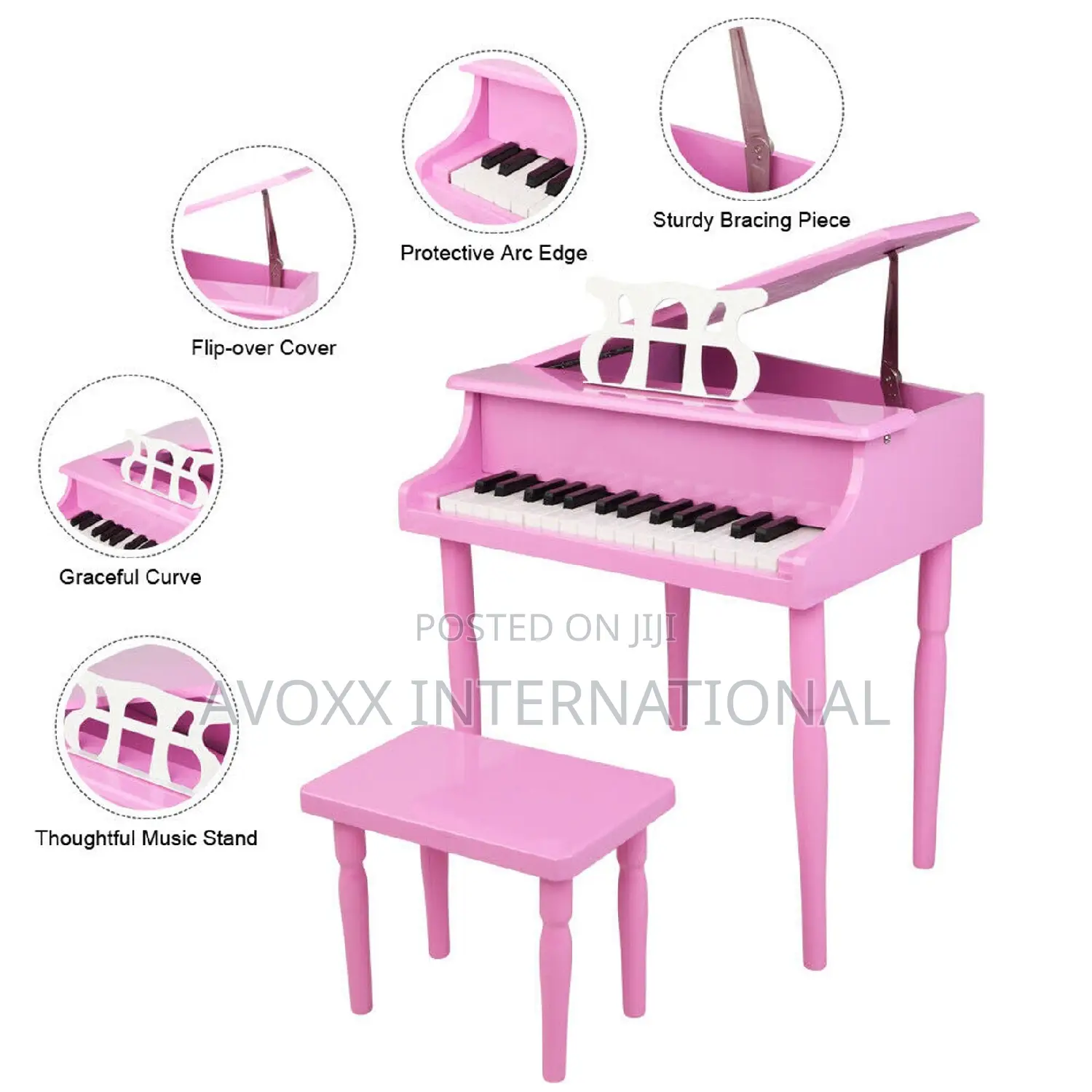 Ktaxon 30-Key Kid's Wooden Piano Mechanical Sound Quality