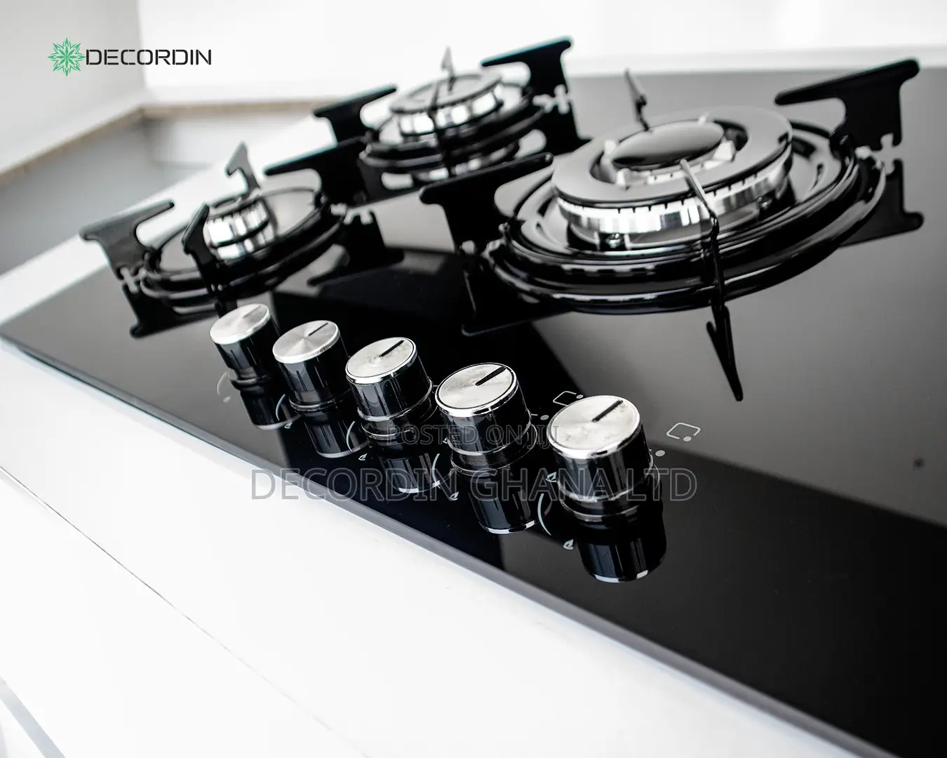 5 Burner Built-in Gas Cooker (Glass Top)