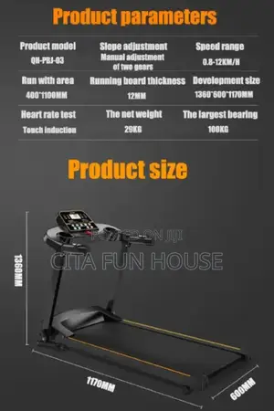 Monitored / Foldable Treadmill