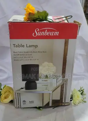Sunbeam Table/Bedside Lamp Black