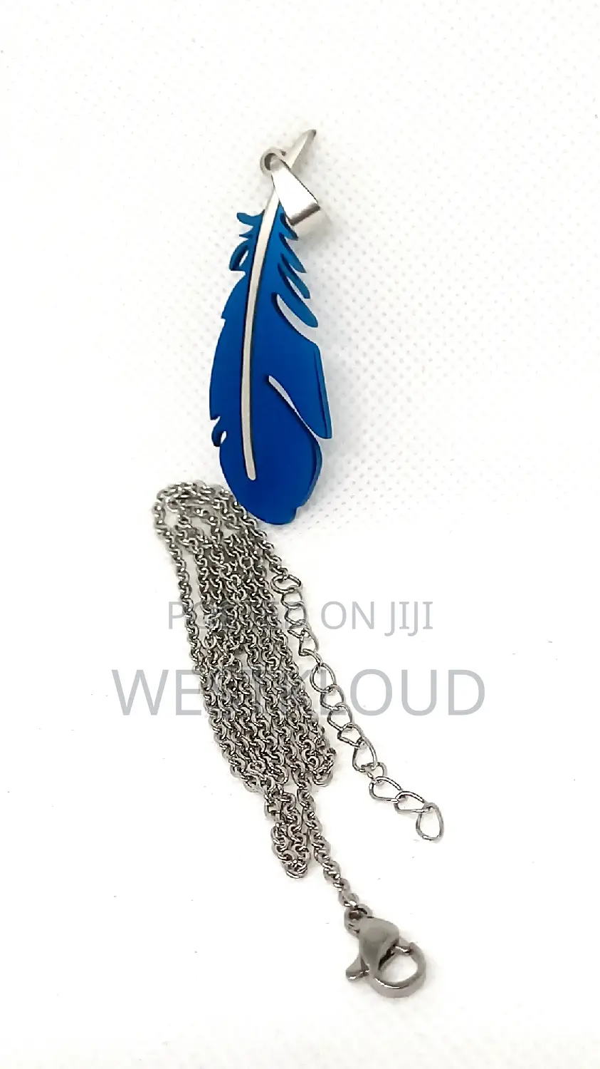 Necklace Stainless Steel Original Feather Unisex Pendant