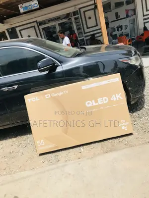 Glossy Black Smart Electric TCL 55 Inches Qled C645 Tv