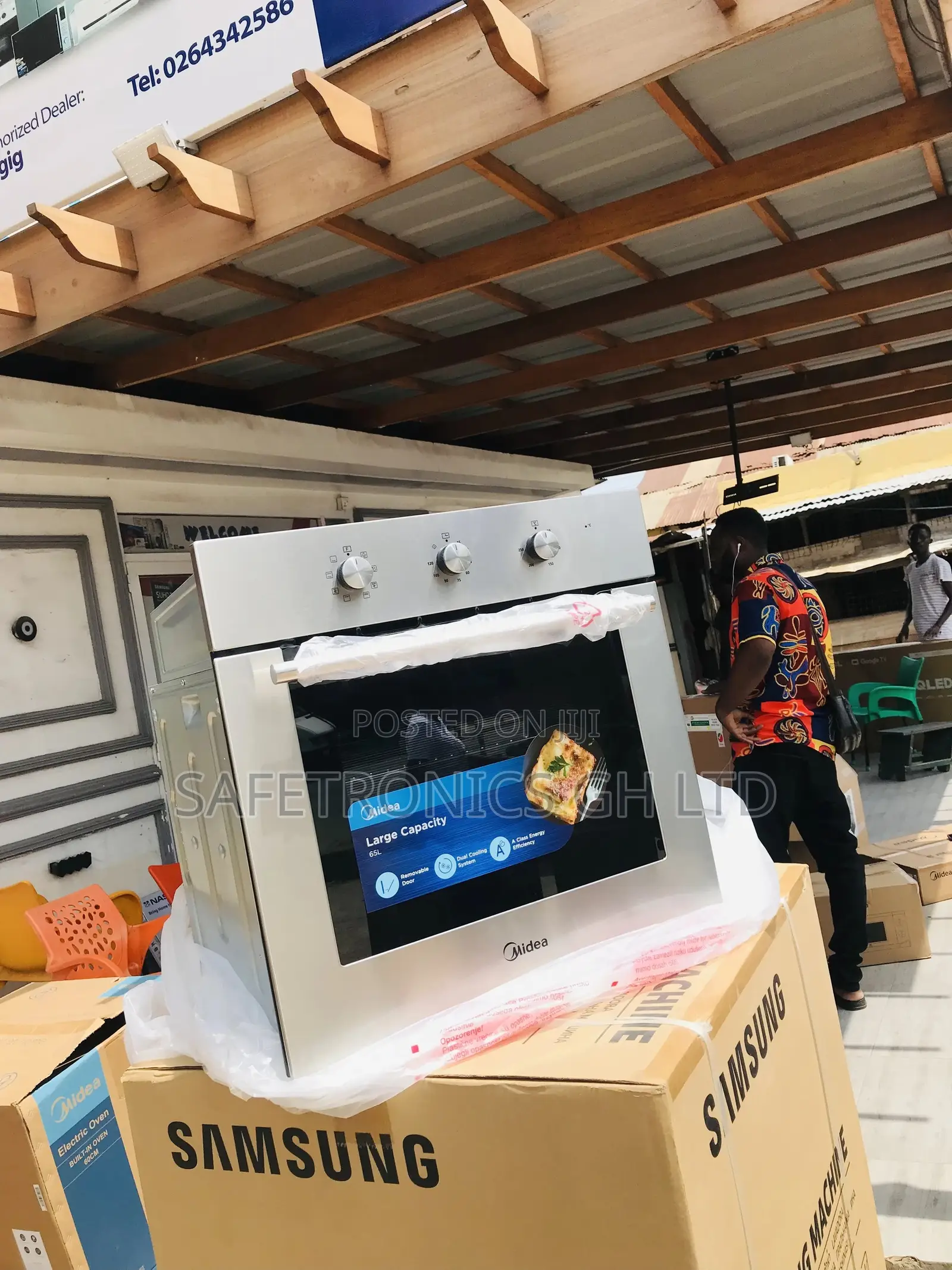 60 Cm Midea Electric Sliver in-Built 65M80M1 Microwave