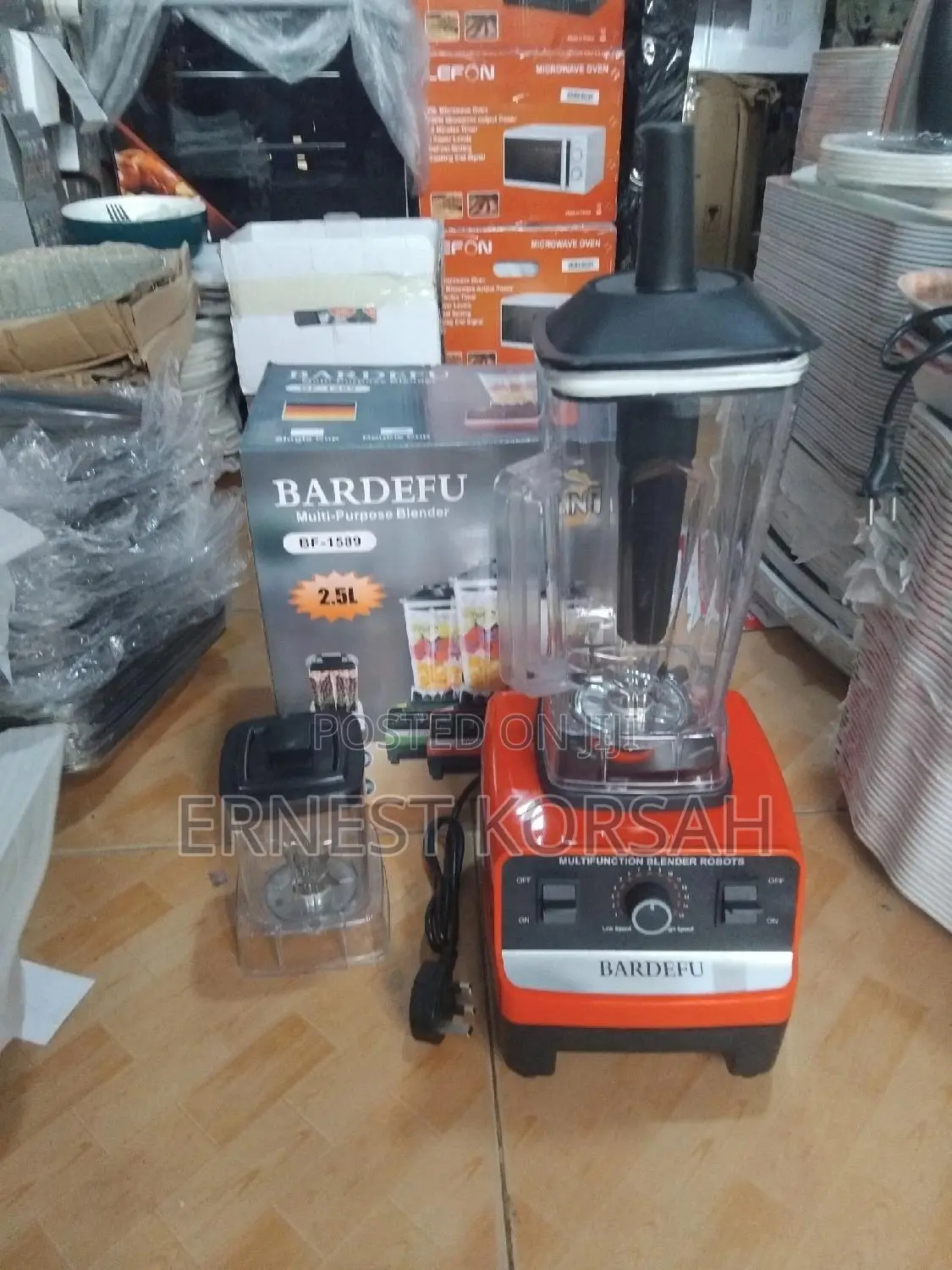 2.5 Litres Double Cup Bardefu Multiple Purposes Blender