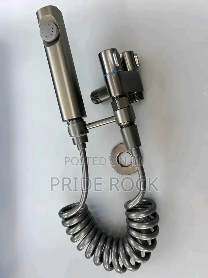 Two in One Angle Valve With Shattaf, Saloon Taptoilet Washer