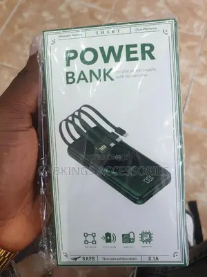 Smart Wireless Powerbank With Built-in Cables