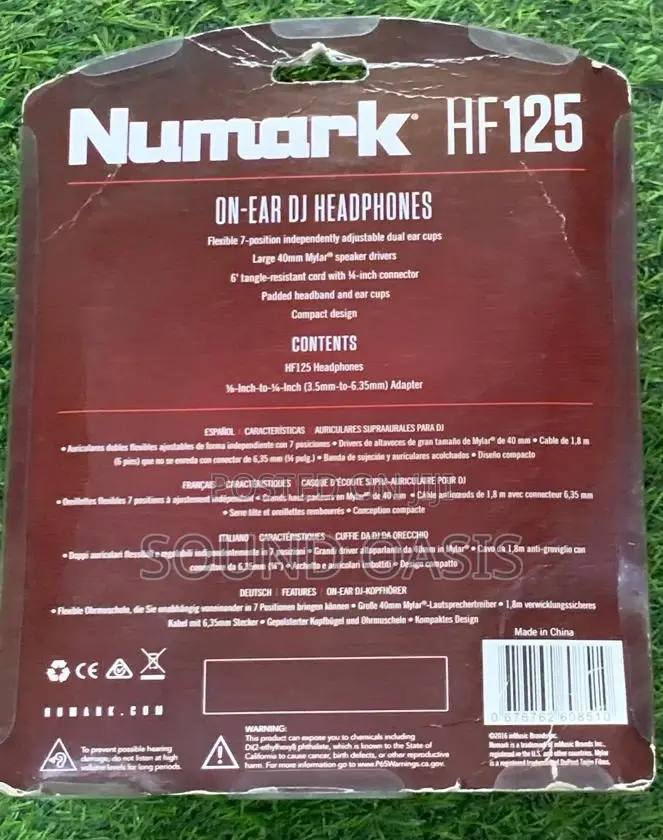 Numark HF125 - Ultra-Portable Professional DJ Headphones