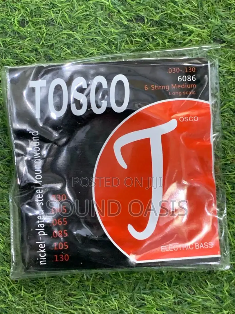 Tosco Nickel-Plated Steel Roundwound 6string for Bass Guitar