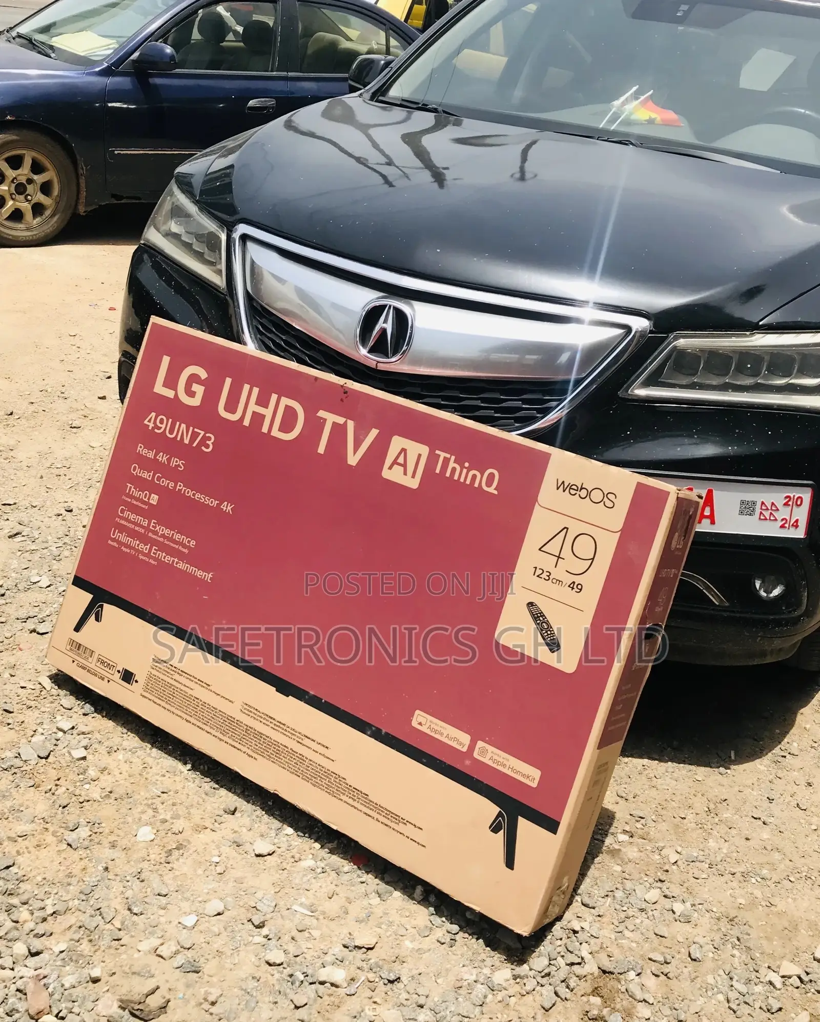 Electric UN73 49 Inches Glossy Black Smart Led UHD LG Tv