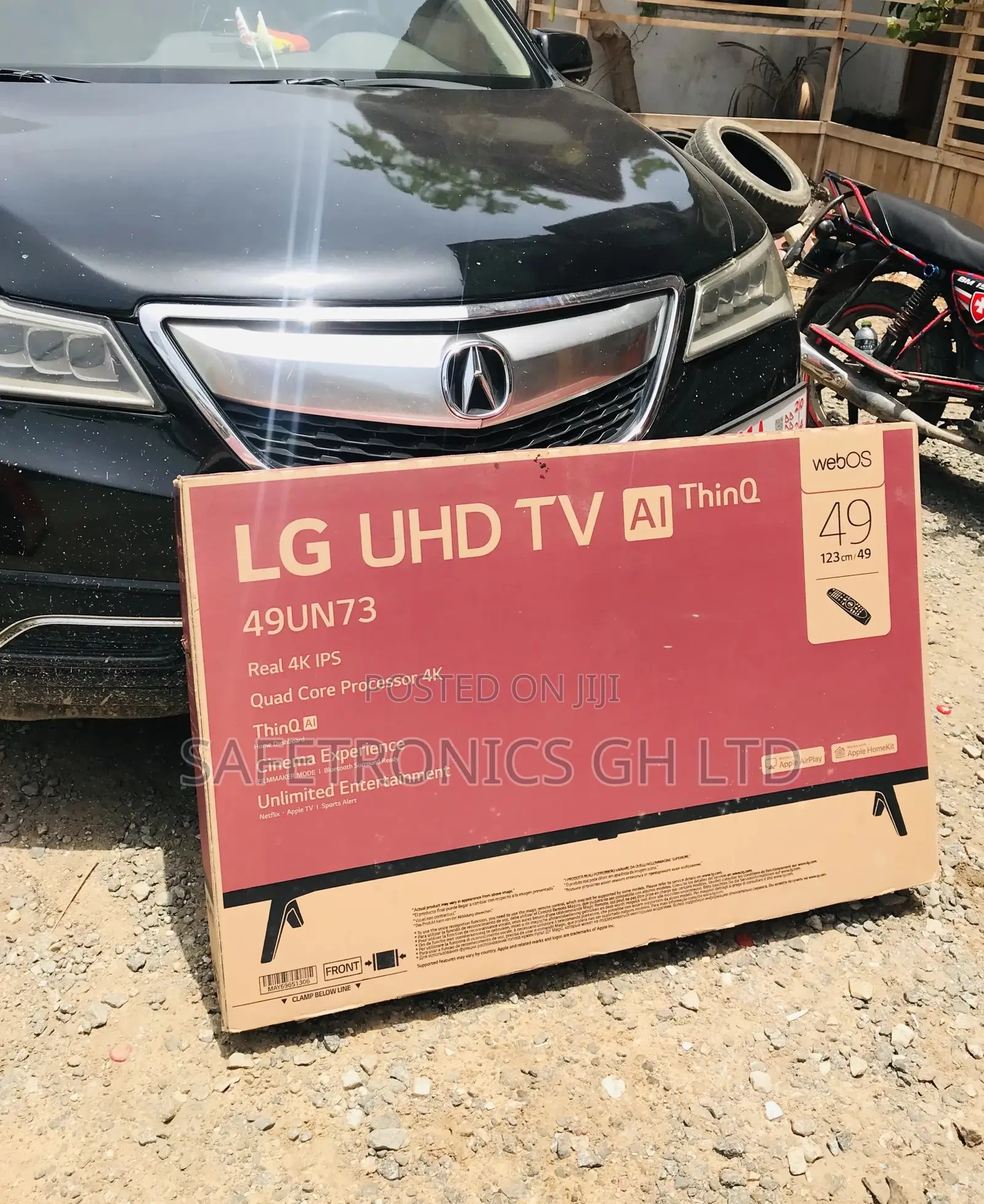 Smart Black LG Glossy Electric Led 49 Inches UHD UN73 Tv