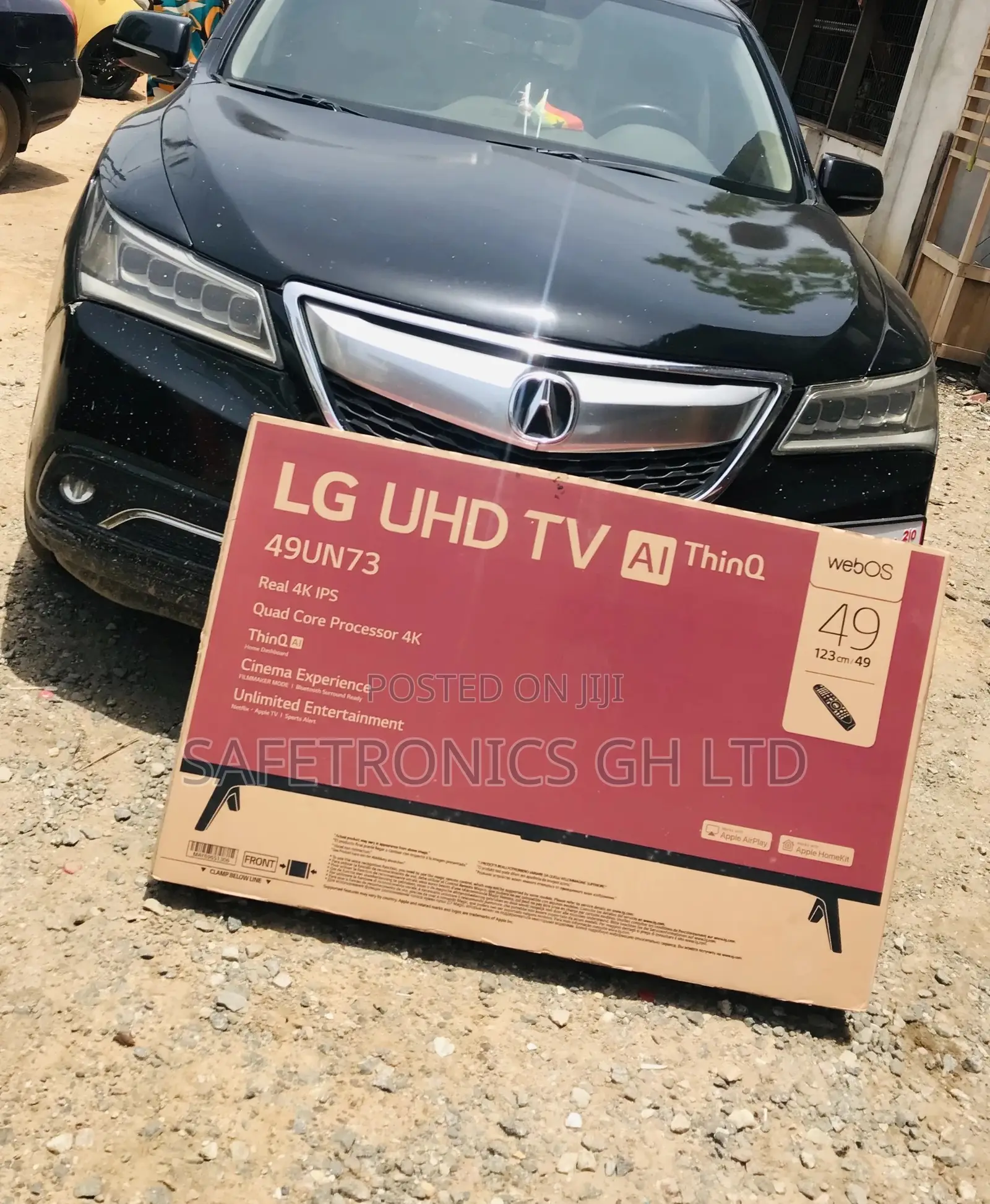 LG 49 Inches UN73 Glossy Led Black Electric Smart UHD Tv