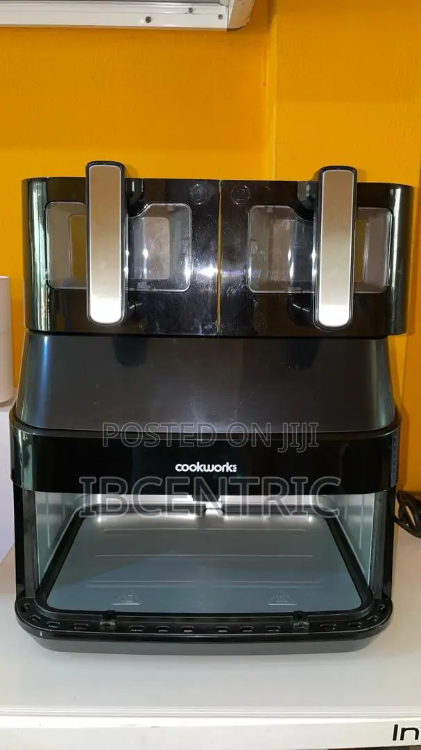 Cookworks 2600w 9l Dual Basket Digital Air Fryer