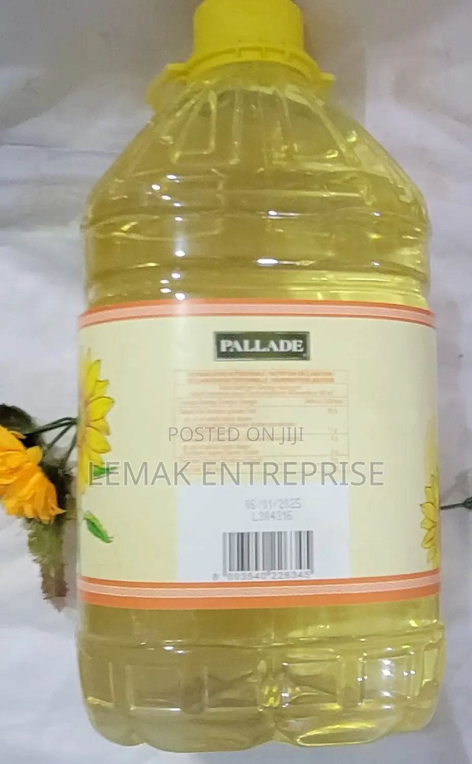5 Litters Sunflower Oil Pallade Original From Italy