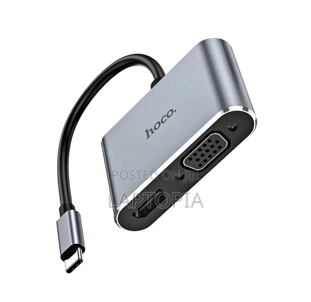 Type-C to HDMI + VGA + USB3.0 + PD
Converter( Hoco)