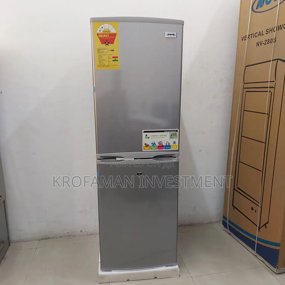 Novo NV-150C 140litres Bottom Freezer Combi Refrigerator
