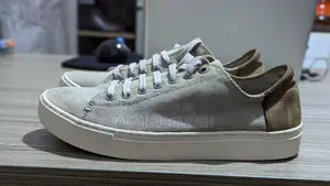 Toms Grey Lace Up Men’S Lenox Canvas Sneakers
