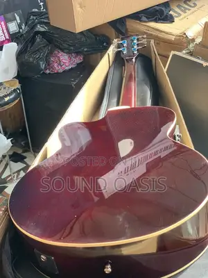 Givson Semi-Acoustic Bass Guitar With Bag