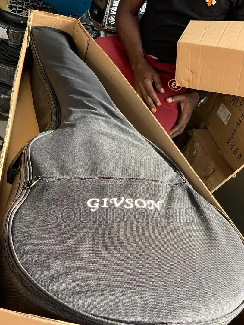 Givson Semi-Acoustic Bass Guitar With Bag