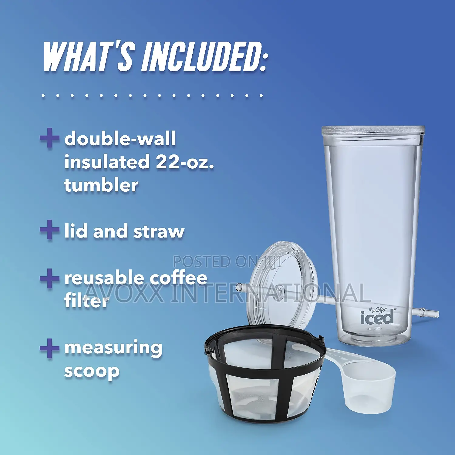 Mr.Coffee Iced Coffee Maker, Single Serve Machine BVMC-ICMBL