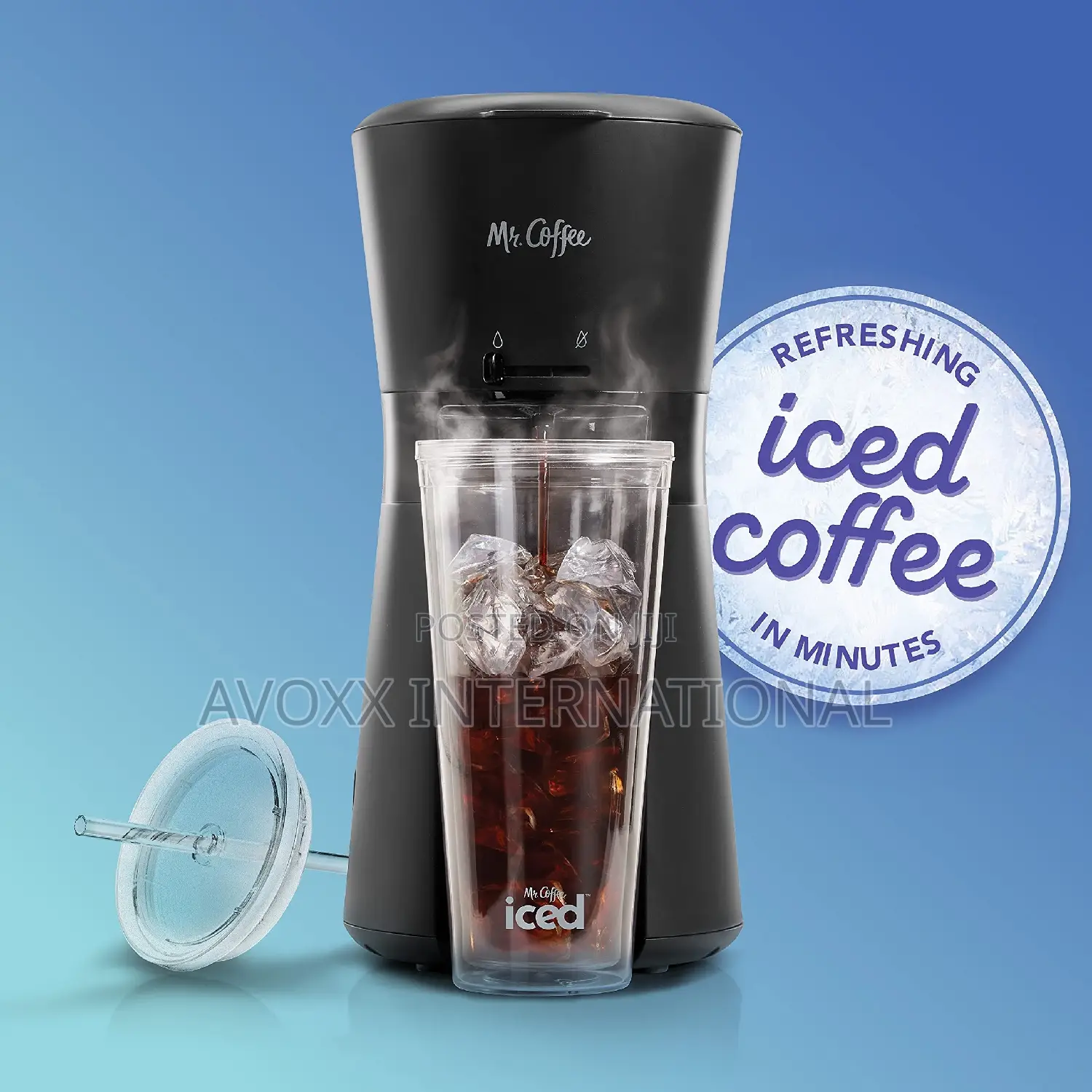 Mr.Coffee Iced Coffee Maker, Single Serve Machine BVMC-ICMBL