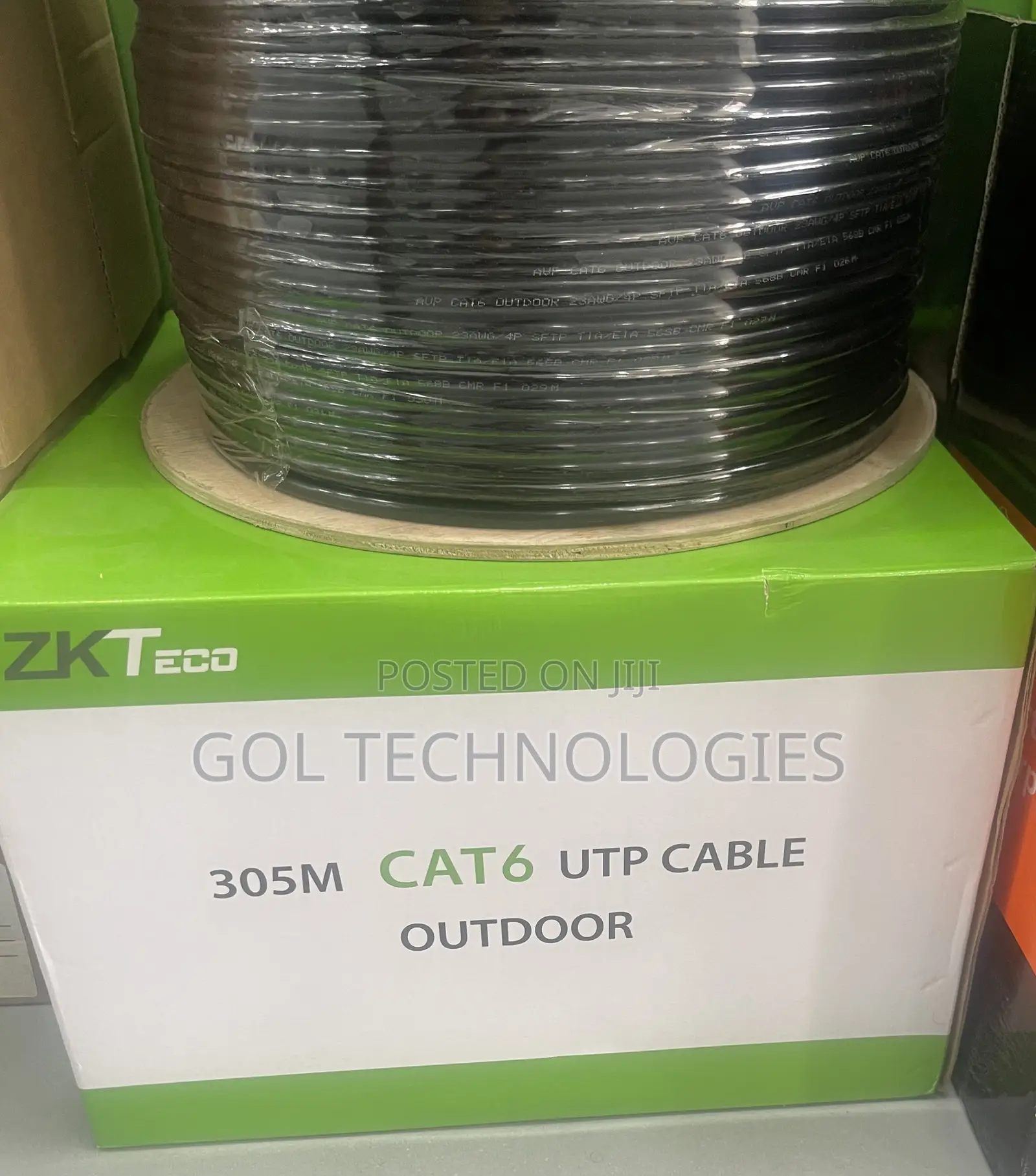 Outdoor Cat6 Networking Cable Copper 305M ZKTECO
