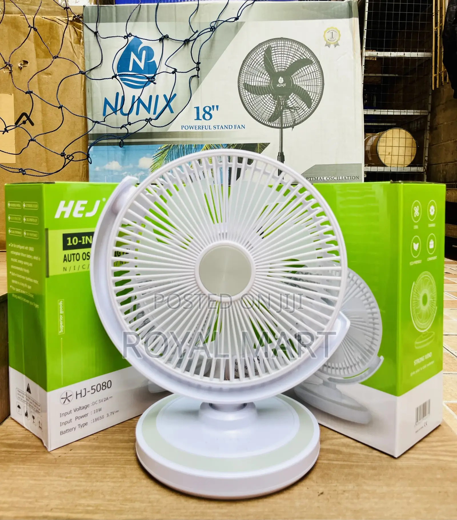Rotating Rechargeable Fan