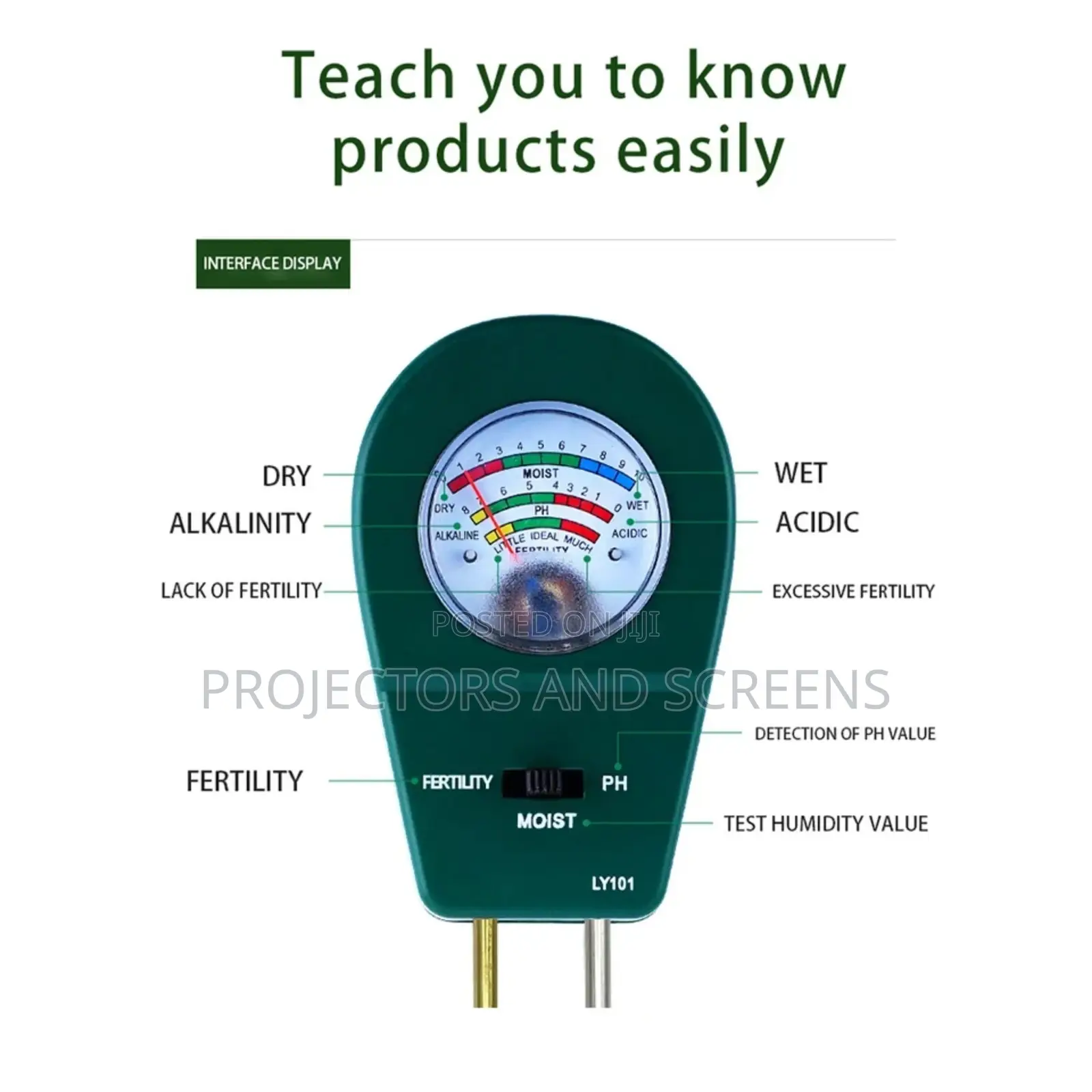Original Soil Tester For Fertility, Ph And Moisture