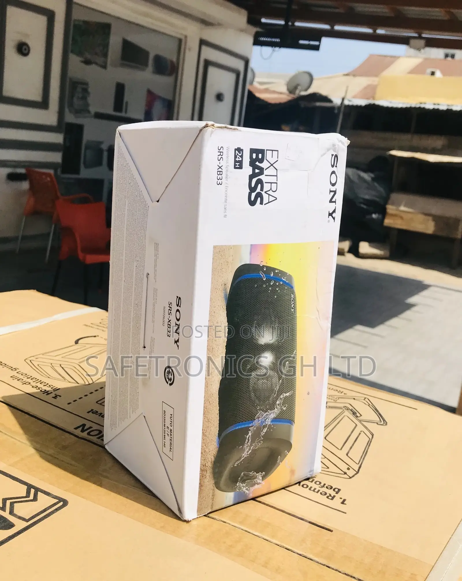 Electric Bluetooth SRS-XB33 Wireless Sony Black Speaker