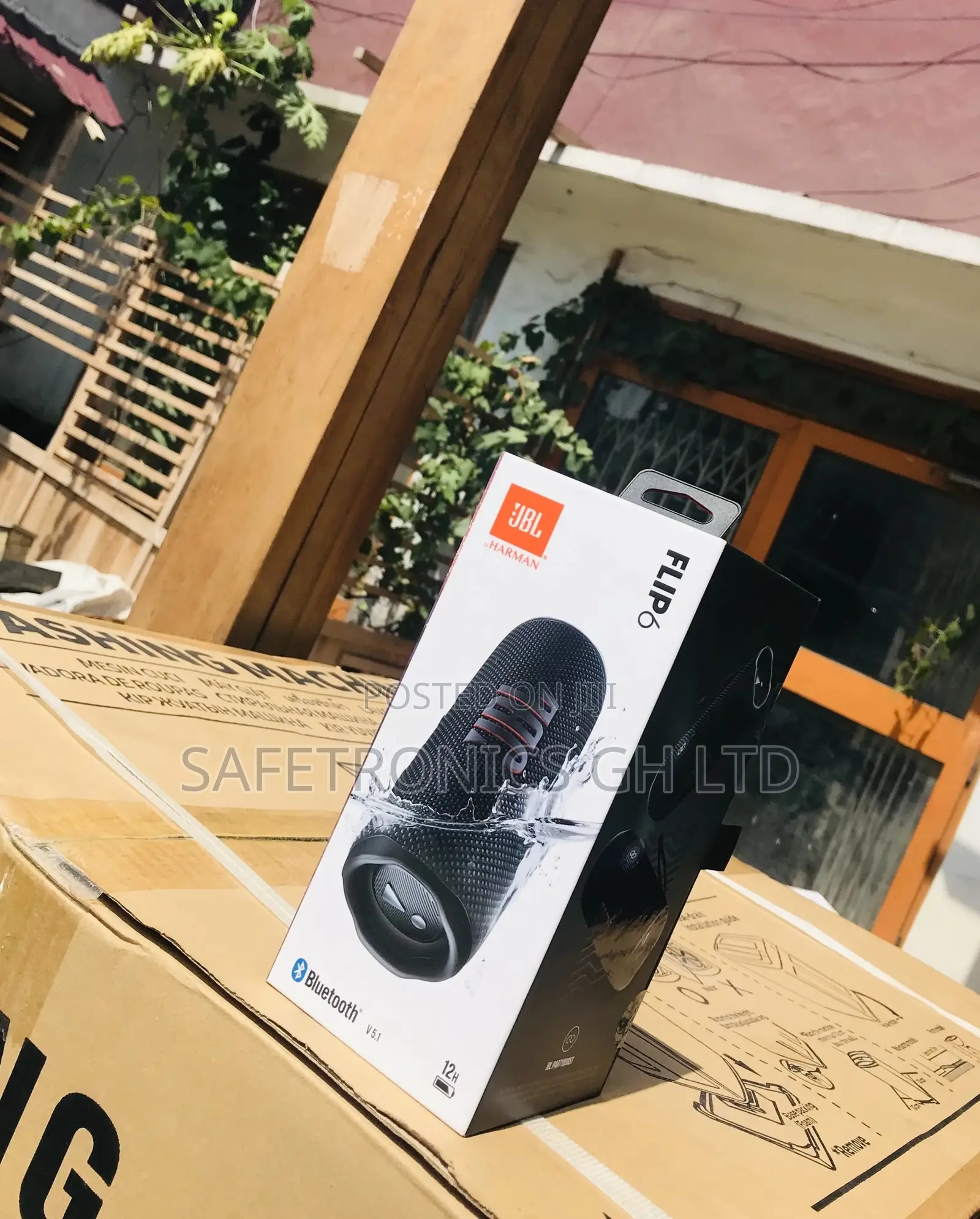 Bluetooth Flip 6 JBL Wireless Black Electric Speaker